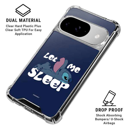 Disney Lilo and Stitch Let Me Sleep Google Pixel 10 Clear Case